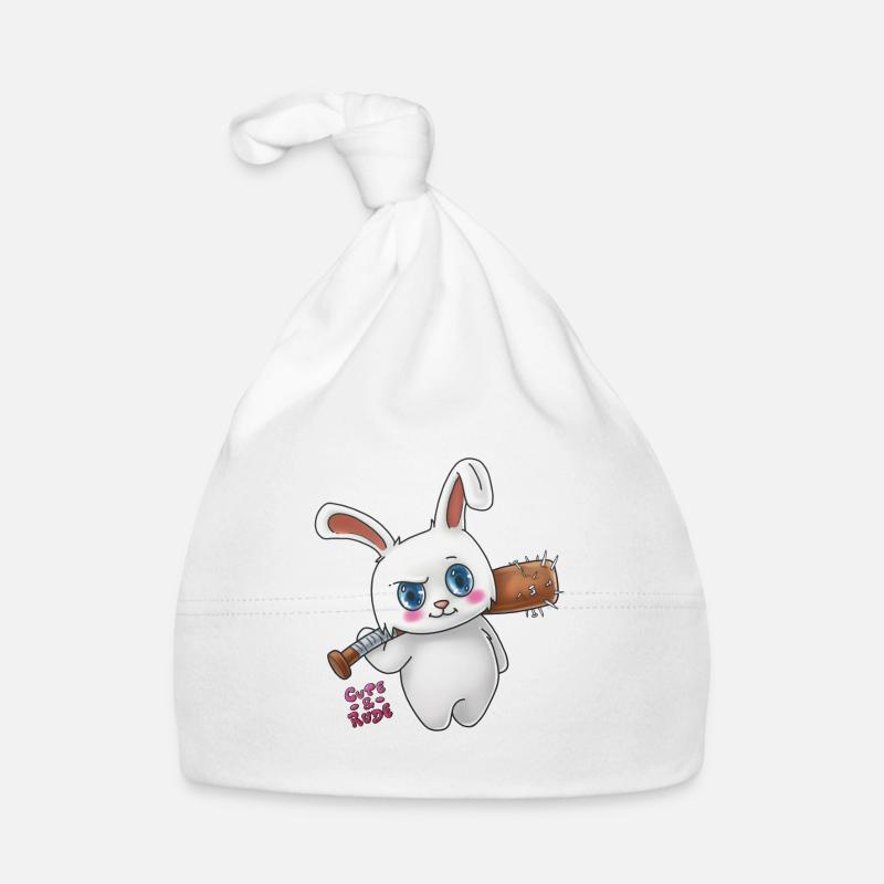 Bunny menace - mignon et grossier Bonnet bio Bébé