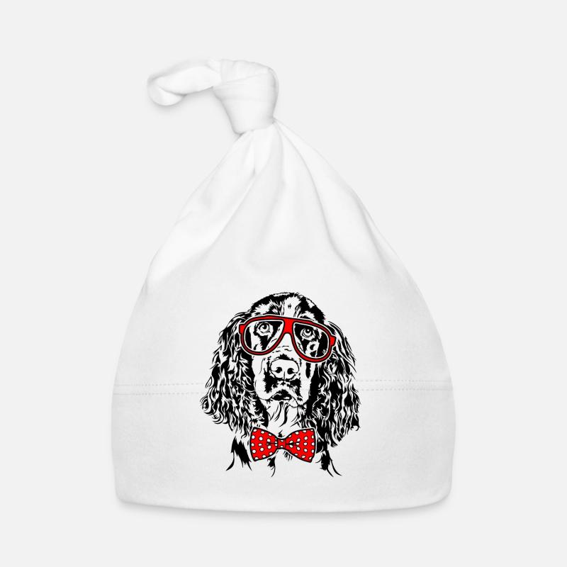 DEUTSCH SPRINGER SPANIEL Lunettes Chiens Chien Bonnet bio Bébé