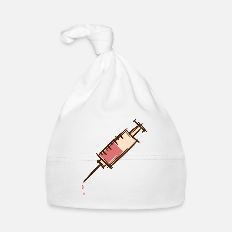 Infirmière d’injection de seringue à goutte complète Bonnet bio Bébé