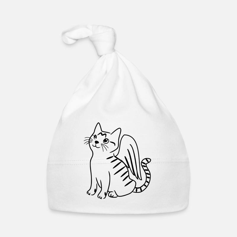 Katze Schutzengel Mau Baby Bio-Mütze