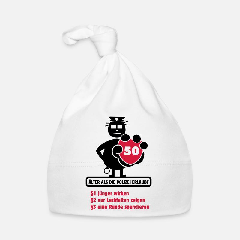 50e Chemise d'anniversaire "Plus vieux que le Bonnet bio Bébé