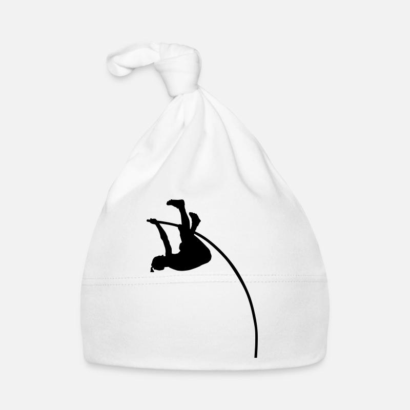 pole vault sport - Bonnet bio Bébé - blanc