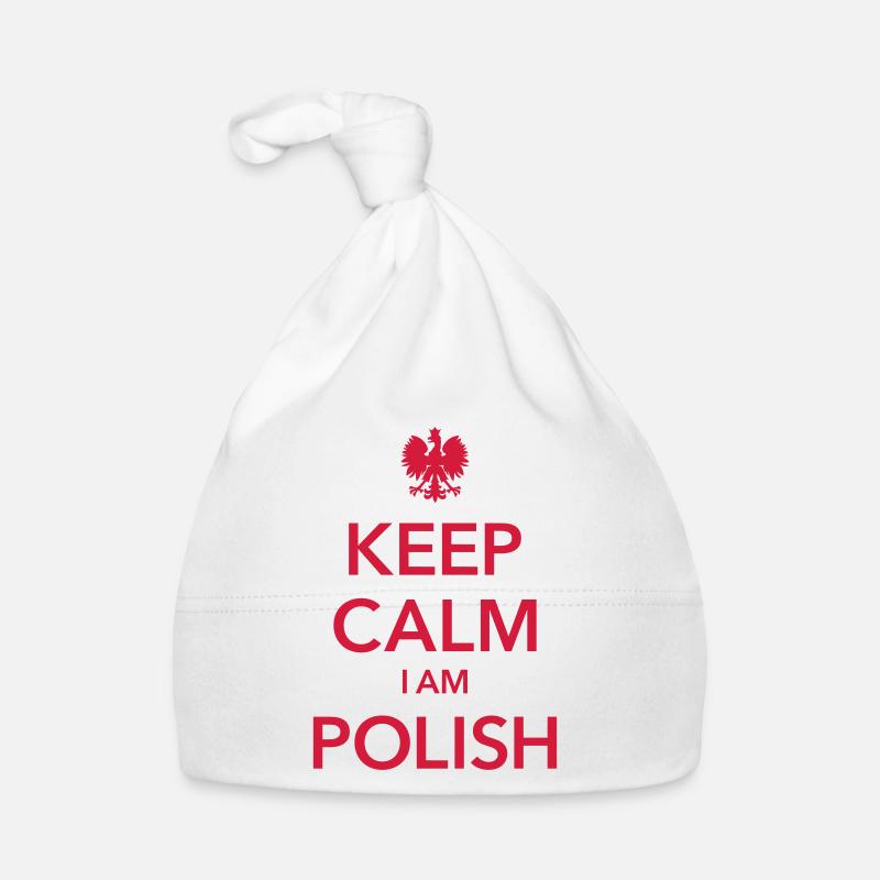 KEEP CALM I am Polish Ich bin Pole Baby Bio-Mütze