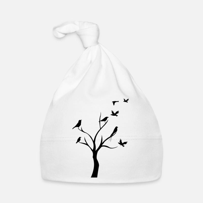 oiseaux dans l'arbre Bonnet bio Bébé