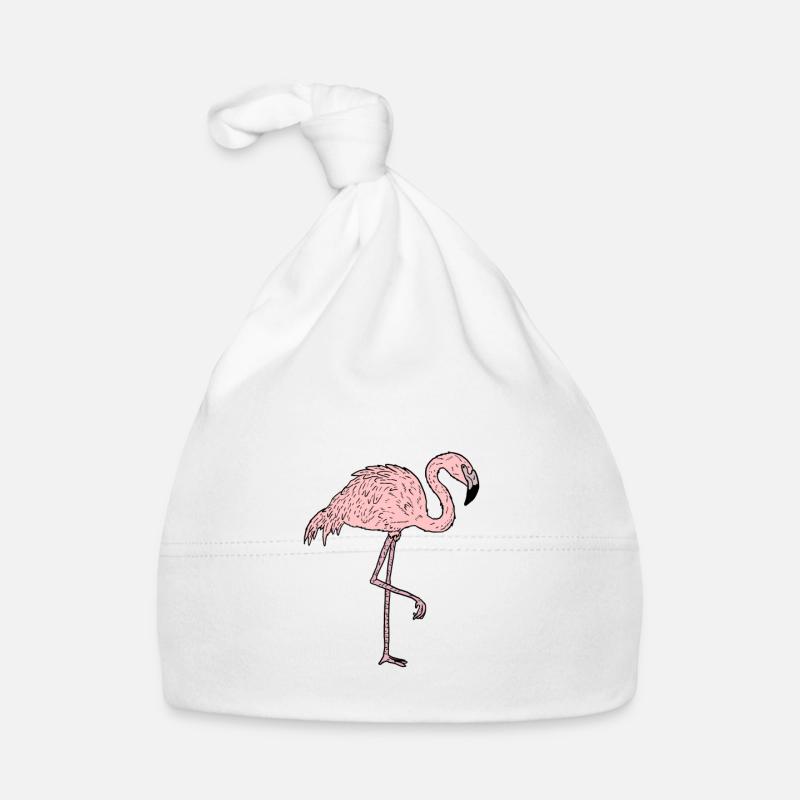 Flamingo - Comic Style Bonnet bio Bébé