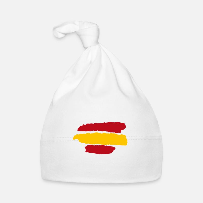 Spain Flag Organic Baby Cap