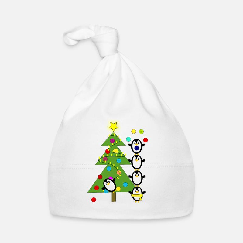pingouins de Noël Bonnet bio Bébé