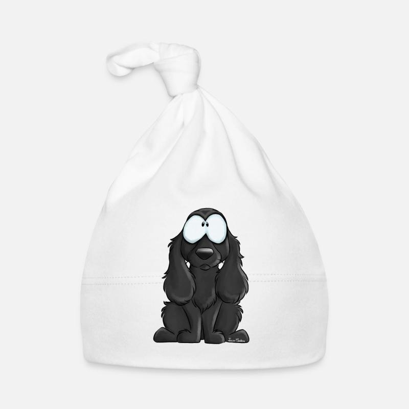 Je Suis Cocker Anglais Noir Bonnet bio Bébé