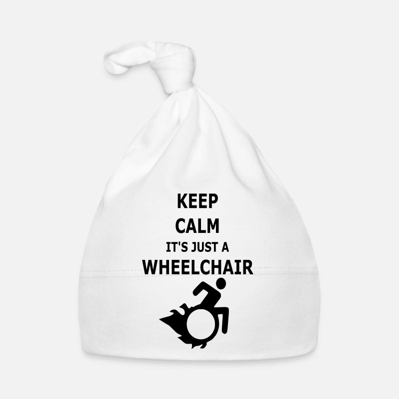 Restez calme ! C’est juste un fauteuil roulant # Bonnet bio Bébé