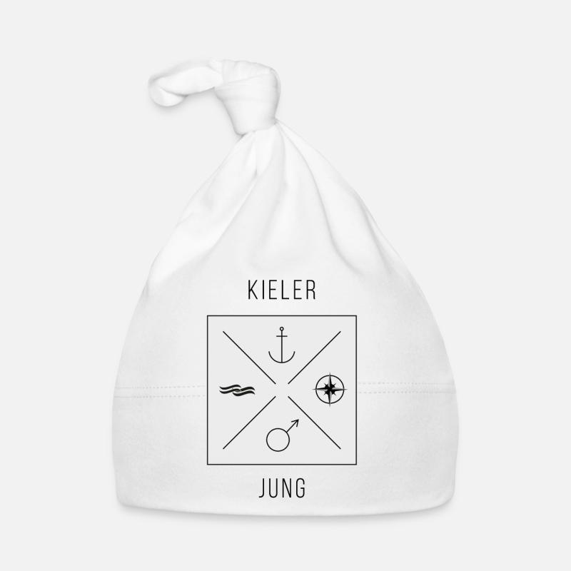 Kieler Jung - Baby Bio-Mütze - Weiß