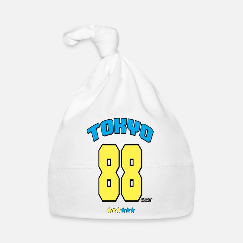 tokyo 2018 - Bonnet bio Bébé - blanc