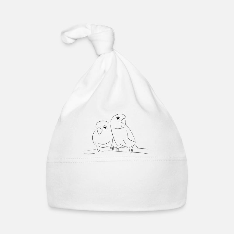 Birds inseparable Organic Baby Cap