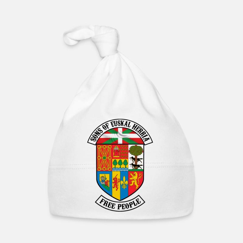 euskal herria design 11 - Bonnet bio Bébé - blanc