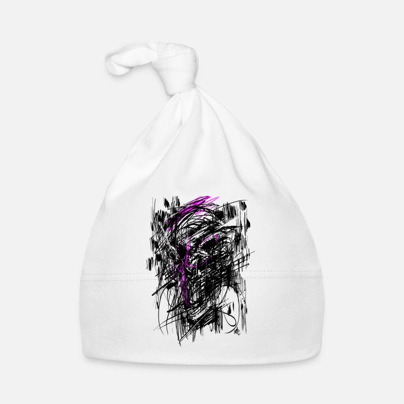 Nosferatu Horror Monster Abstract Organic Baby Cap