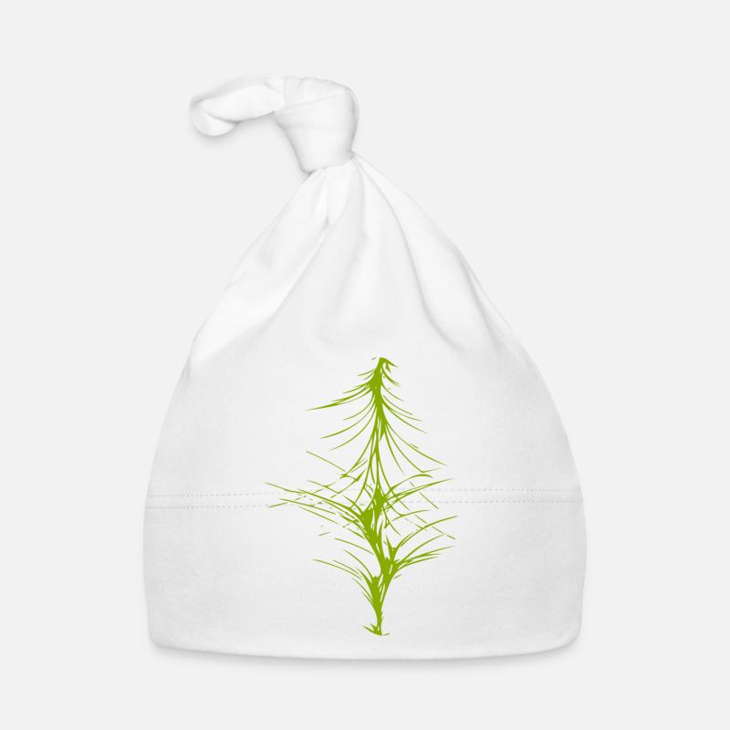 Image abstraite / vert / motif / ligne Bonnet bio Bébé