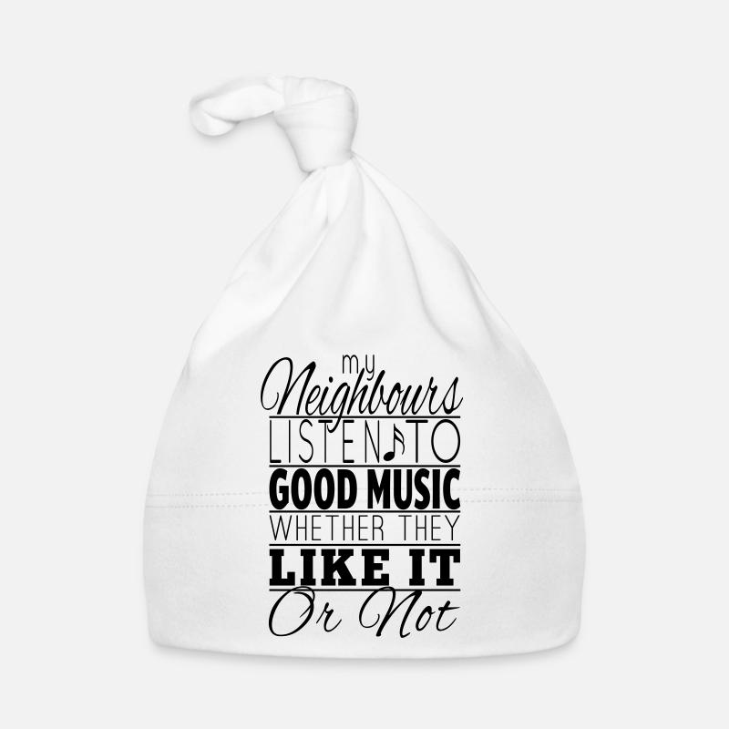 Listen to Music - Bonnet bio Bébé - blanc