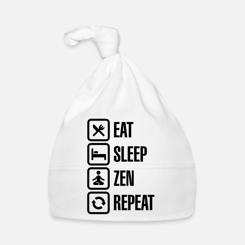 Eat - sleep - zen - repeat Bonnet bio Bébé