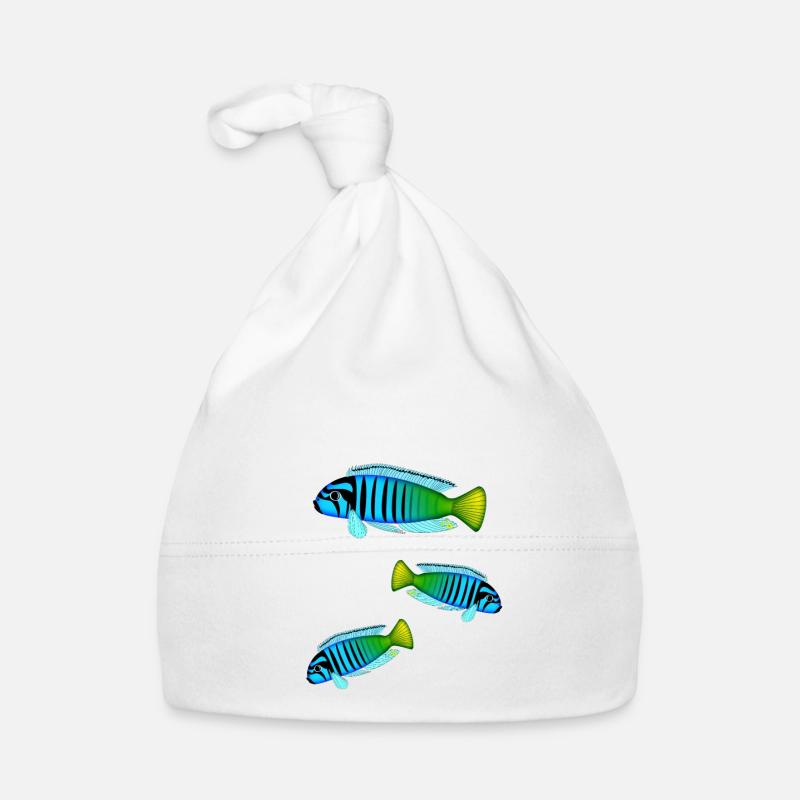 Perche Poisson Perche Colorée Malawi Africain Bonnet bio Bébé