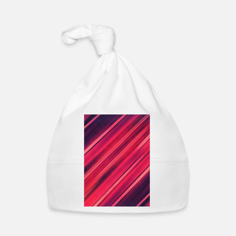 Abstract minimal texture (red/black) - Phone case Organic Baby Cap