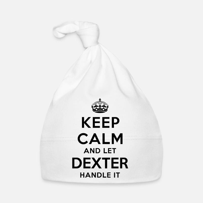keep calm and let dexter handle it Organic Baby Cap