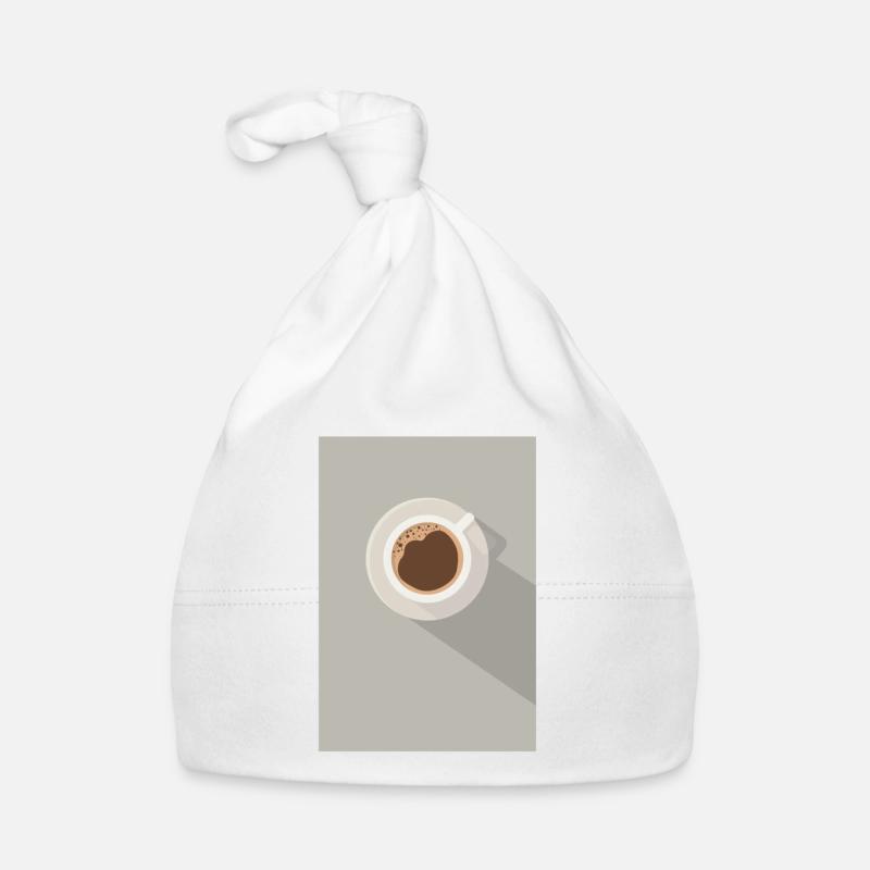 plat illustré tasse de café cadeau moderne Bonnet bio Bébé