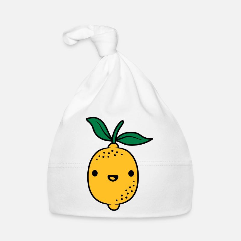 Fruit de citron kawaii Bonnet bio Bébé