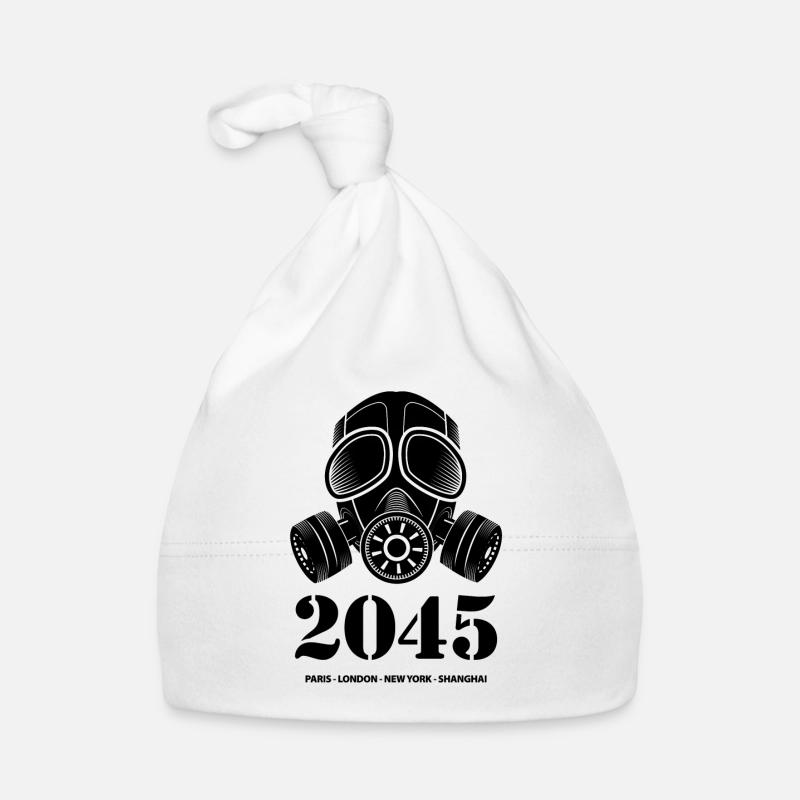 2045 blak Organic Baby Cap