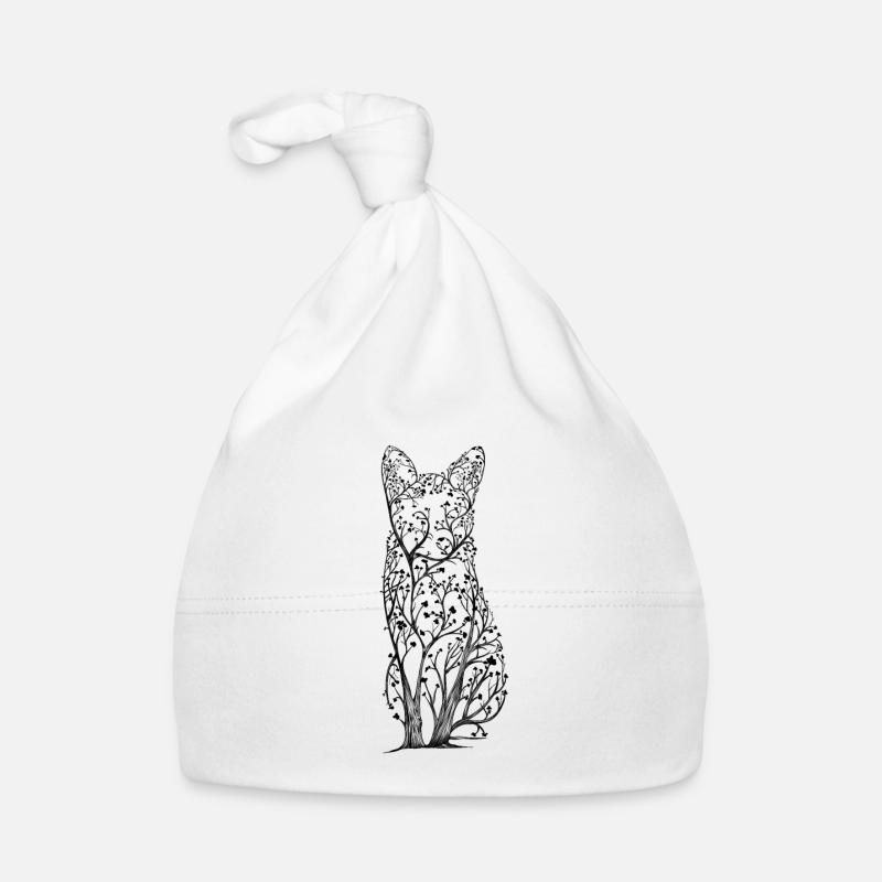 Fox decorative Organic Baby Cap