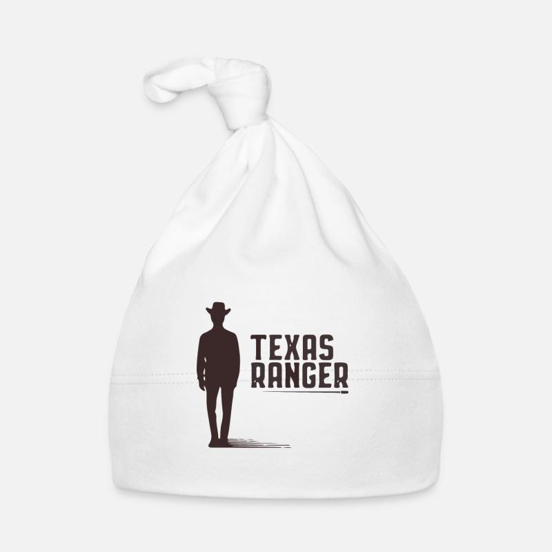 texas ranger design with a cowboy Organic Baby Cap