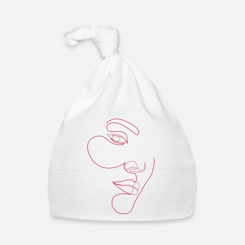 Frauengesicht Baby Bio-Mütze