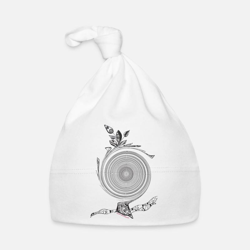 La puissance du milieu - Bonnet bio Bébé - blanc