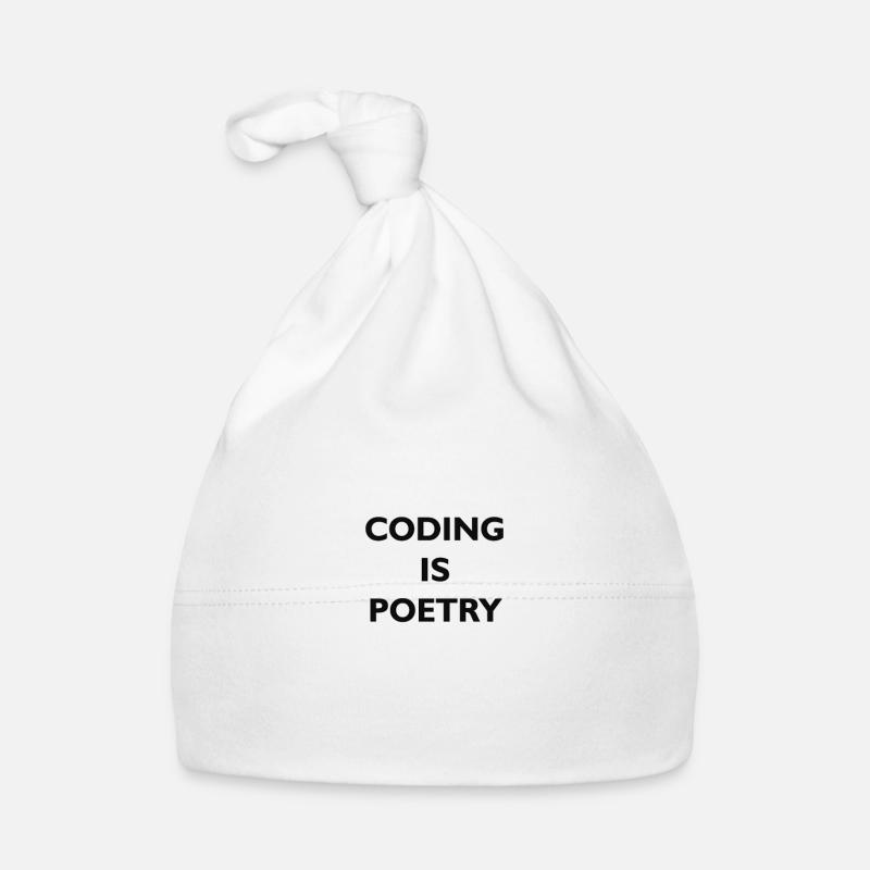 Encoding is densifying - Organic Baby Cap - white