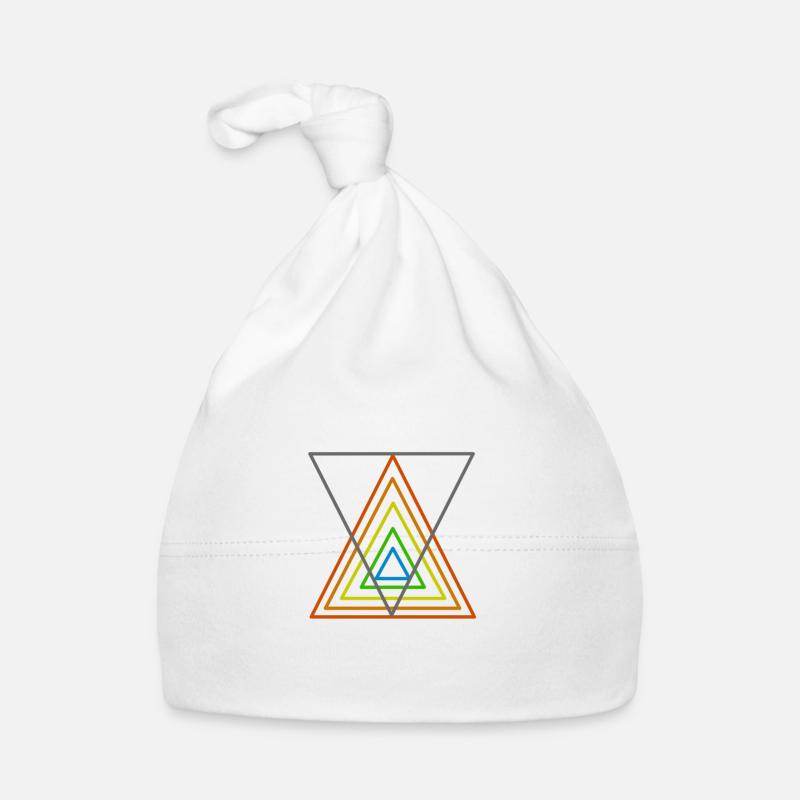 colorful triangle Organic Baby Cap