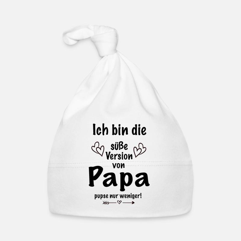 süße Version von Papa pupse nur weniger Baby Bio-Mütze