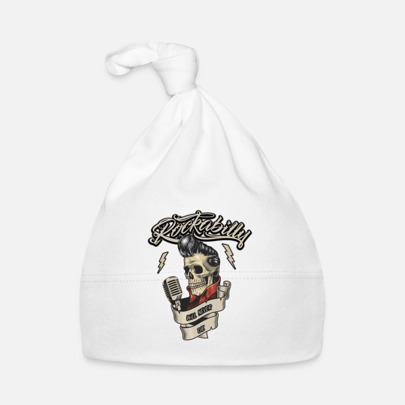 Idée cadeau Rockabilly Hotrod Rock'n Roll Bonnet bio Bébé
