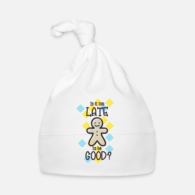 Conception de Noël avec cadeau de slogan Bonnet bio Bébé