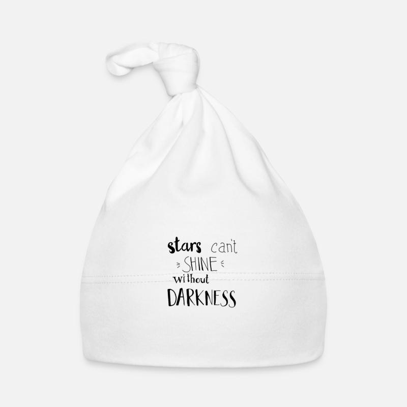 Stars can’t shine without darkness Bonnet bio Bébé