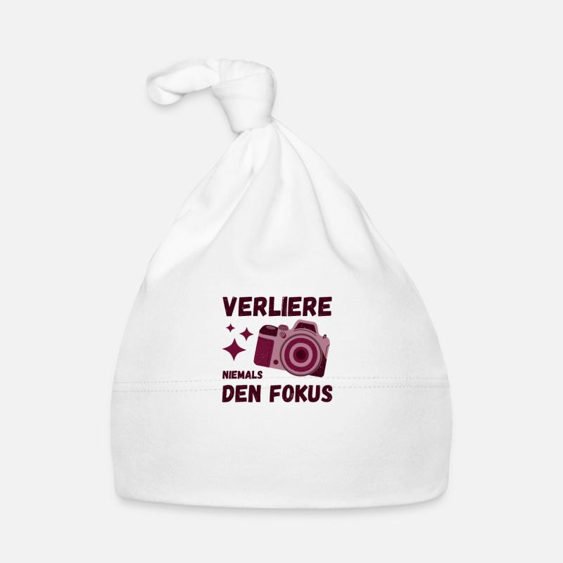 Fotograf Objektiv Spiegelreflex Blende geschenk Baby Bio-Mütze
