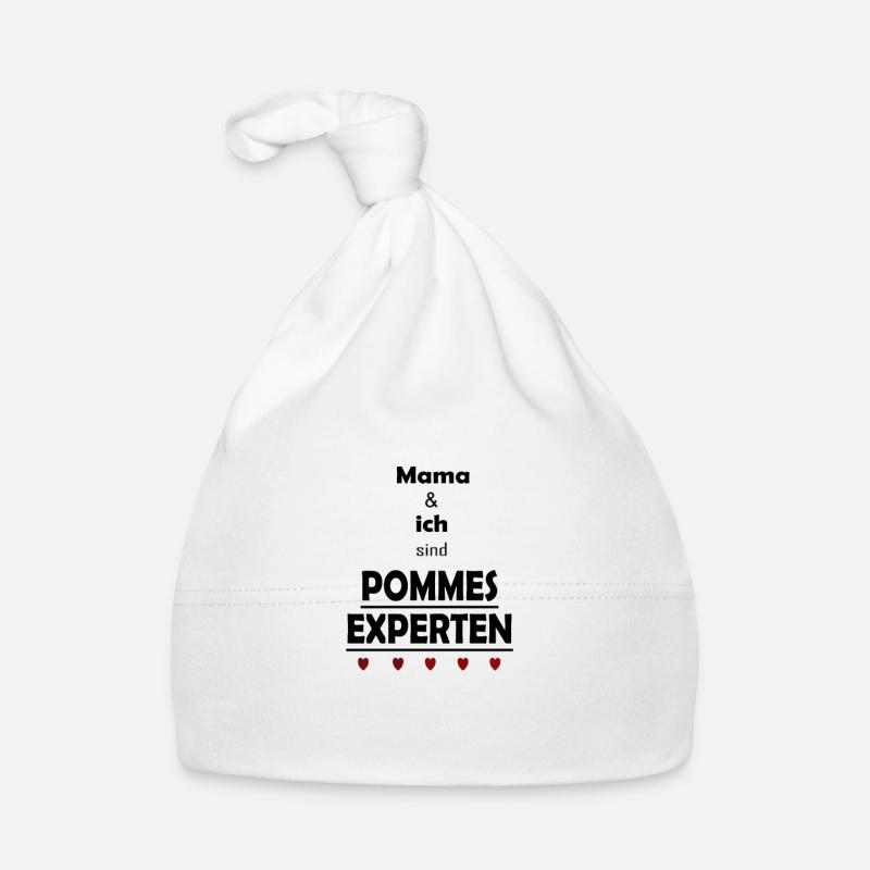 Pommes Experten - Baby Bio-Mütze - Weiß
