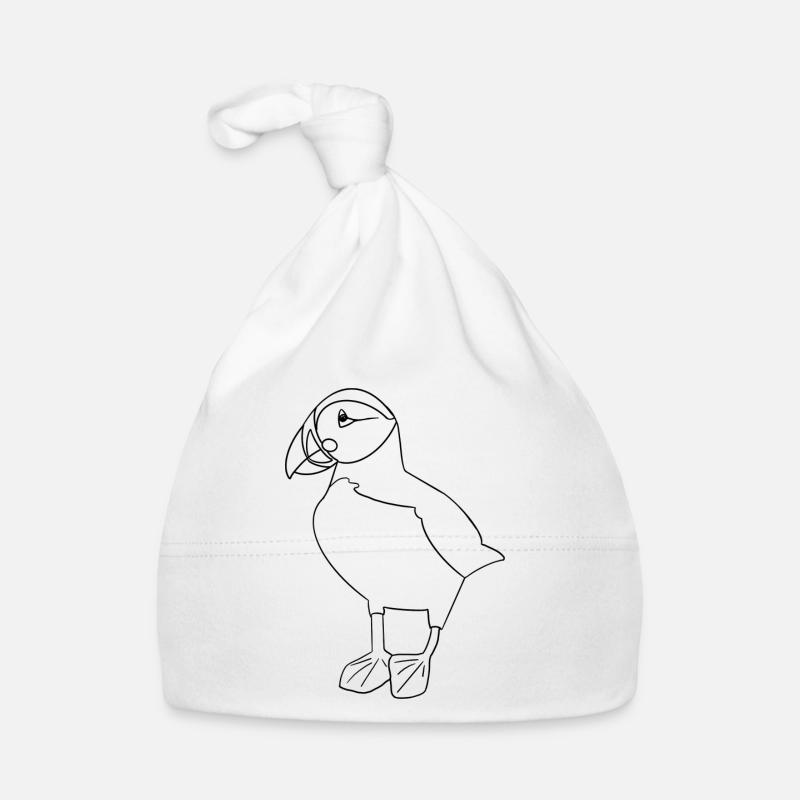 Puffin - Bonnet bio Bébé - blanc