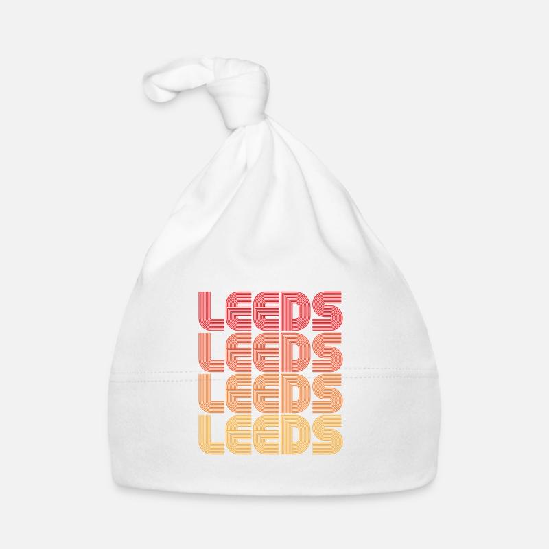 Leeds Gradient Repeats - Baby Bio-Mütze - Weiß