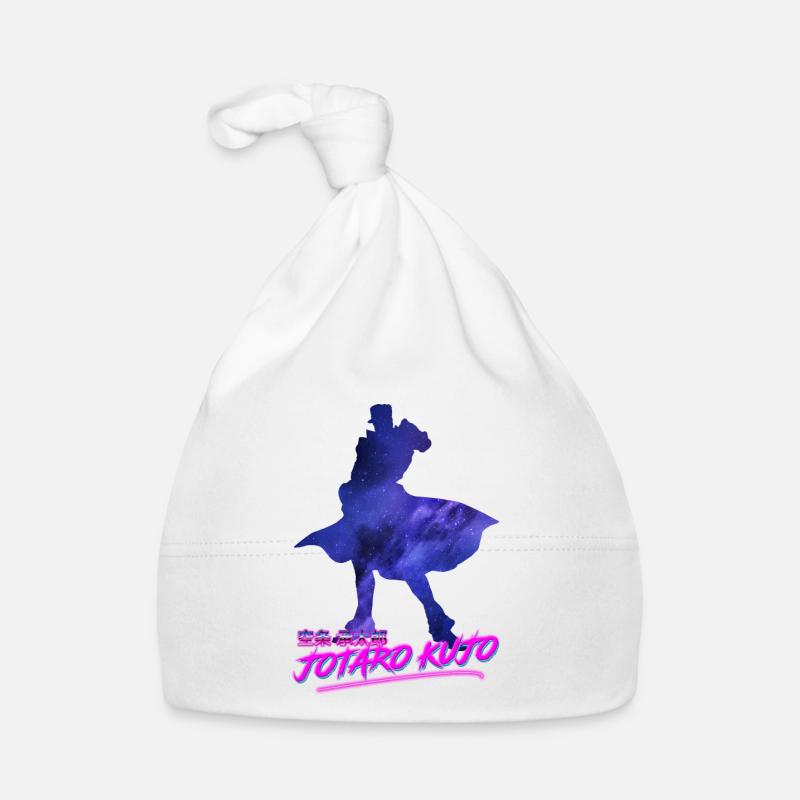 Jotaro Kujo Outrun - Bonnet bio Bébé - blanc
