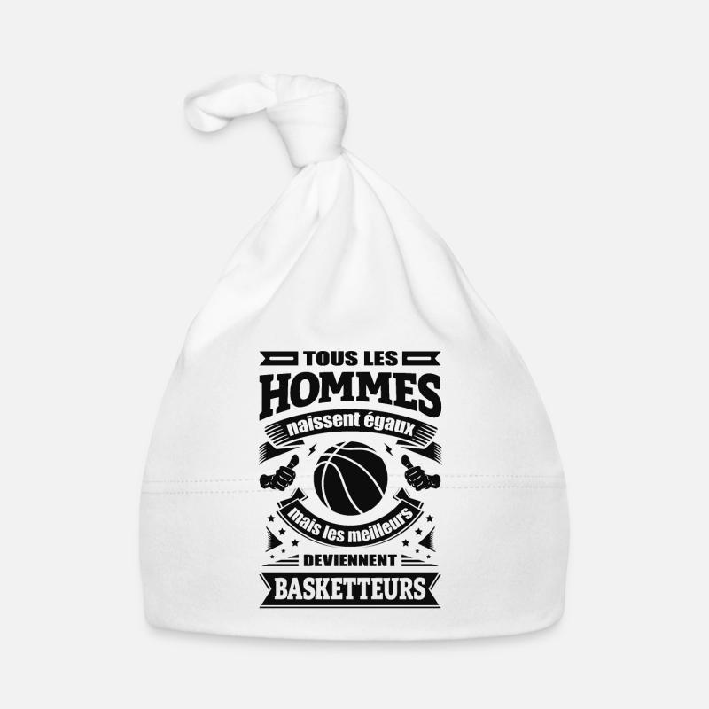 LES MEILLEURS HOMMES DEVIENNENT BASKETTEURS Bonnet bio Bébé