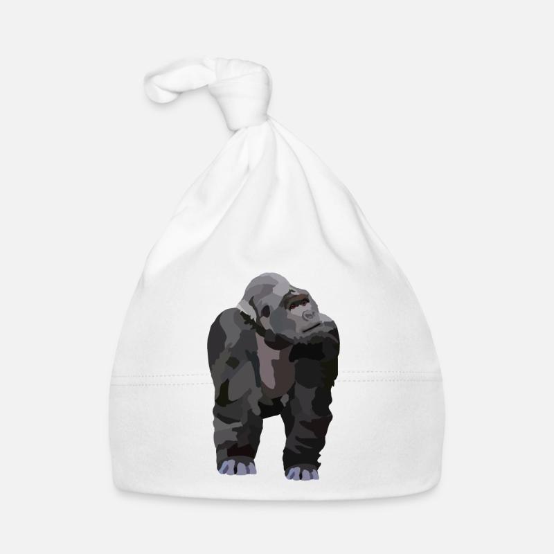 Gio, der Gorilla Baby Bio-Mütze