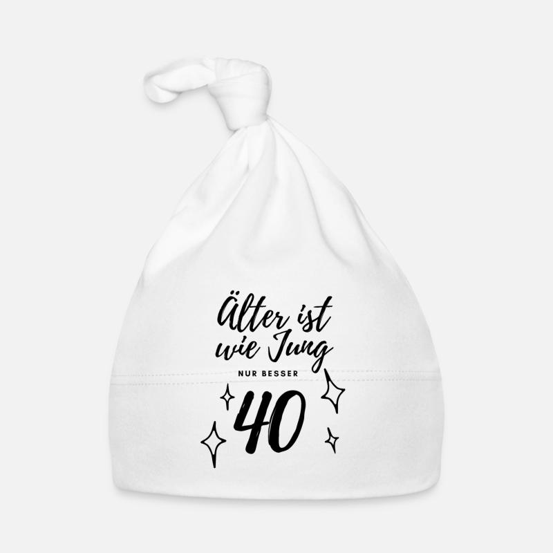 40. Geburtstag Baby Bio-Mütze
