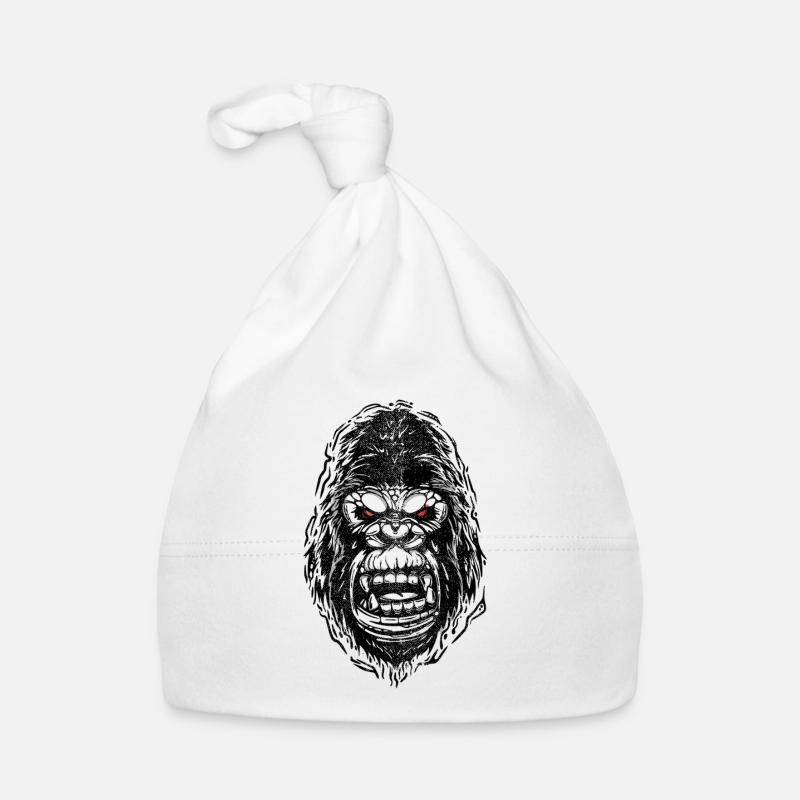 gebrochener Gorilla Baby Bio-Mütze