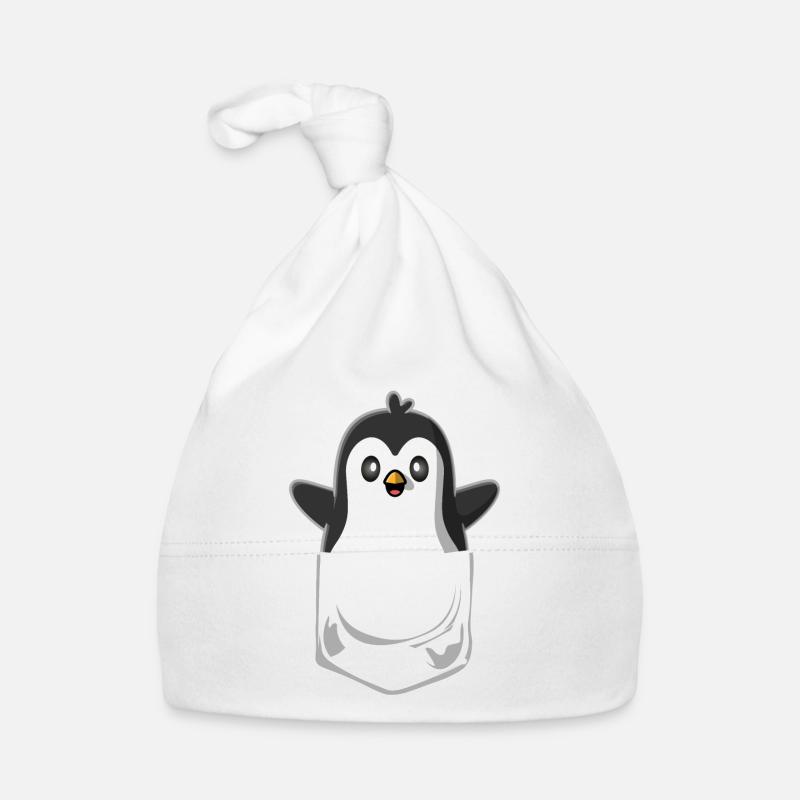Poche de poche de poitrine de pingouin Bonnet bio Bébé