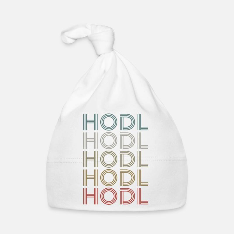 HODL - Bonnet bio Bébé - blanc