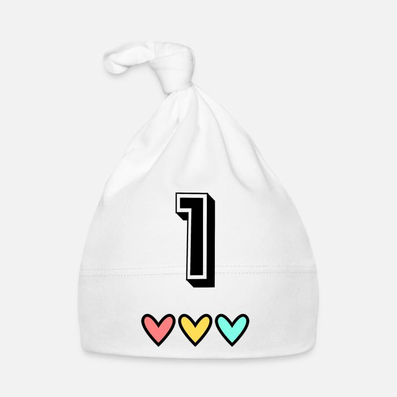 1 AN. 1er ANNIVERSAIRE. ANNIVERSAIRE 1 AN. 1 Bonnet bio Bébé