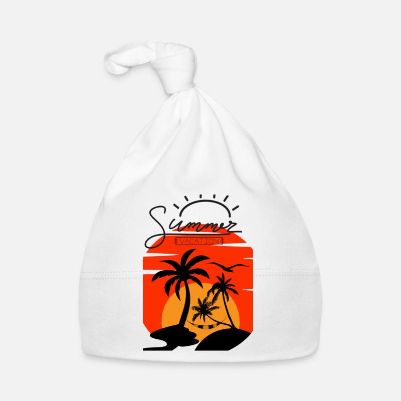 Vacances d’été - Palm Sunset Shirt Bonnet bio Bébé